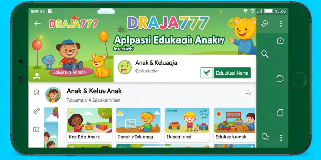 Antarmuka DRAJA777 yang menarik untuk edukasi anak.