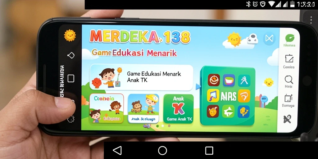 Tampilan menarik dari antarmuka permainan edukatif MERDEKA138.