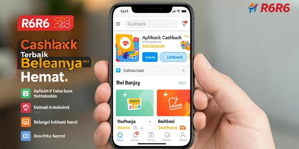 Tampilan antarmuka R6R6 yang intuitif dan mudah digunakan untuk cashback.