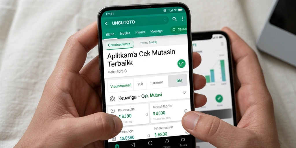 Tampilan antarmuka UNGUTOTO dengan fungsi cek mutasi yang jelas dan intuitif.
