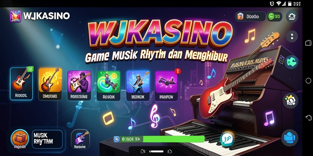 Antarmuka interaktif dan menarik dalam WJKASINO dengan fungsi Musik Rhythm yang menyenangkan.