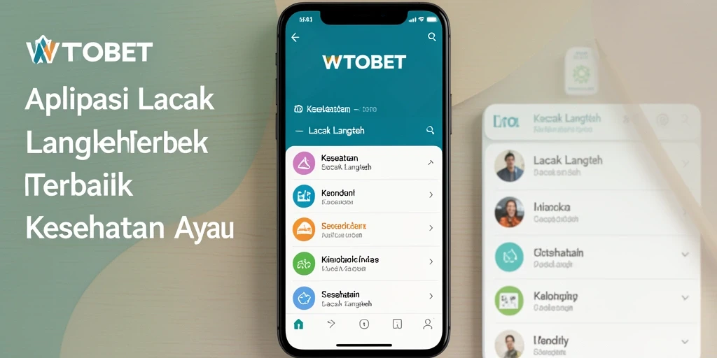Tampilan antarmuka pengguna WTOBET untuk lacak langkah harian.